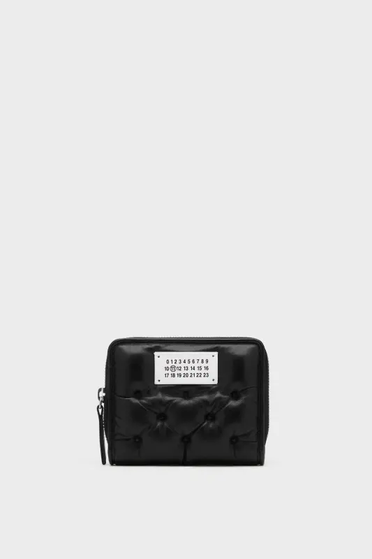 Maison Margiela Small Zip Around Embroidered Wallet Glam Slam Black online