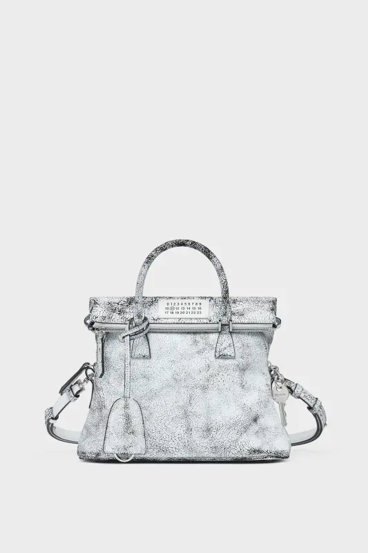 Maison Margiela White Leather 5AC Crossbody Bag Loved To Death Mini White and Black online