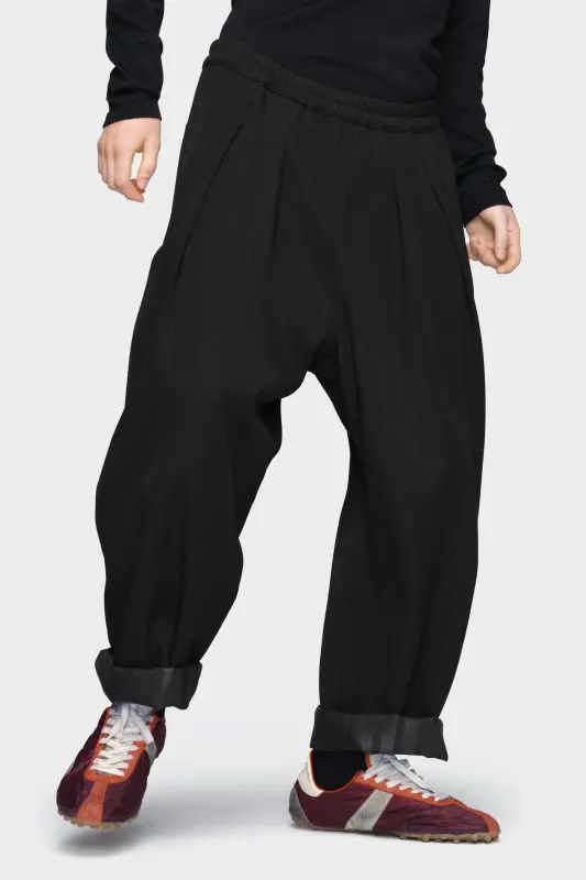 Maison Margiela Mens Black Wool Trousers Black online