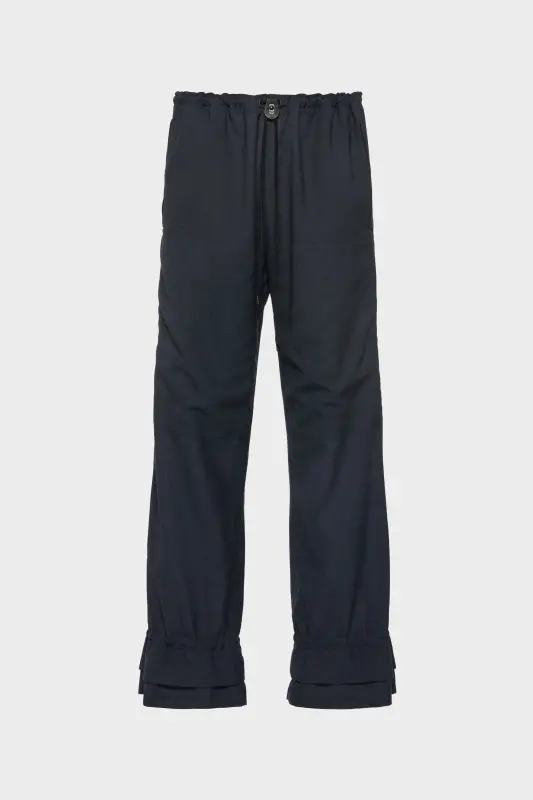 Maison Margiela Mens Blue Wool Trousers Dark blue online