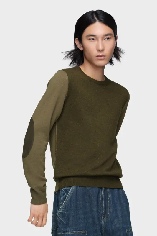 Maison Margiela Two-Tone Wool Crewneck online
