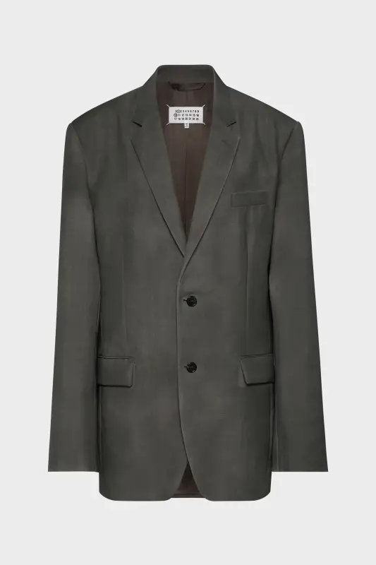 Maison Margiela Mohair Wool Suit Jacket Dark taupe online