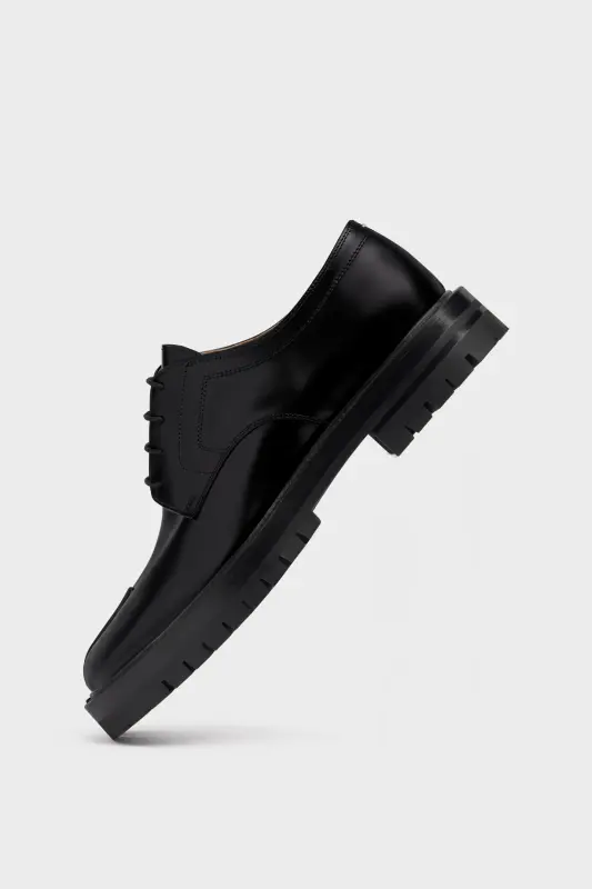Maison Margiela Mens Black Tabi Lace-Up Shoes Black online