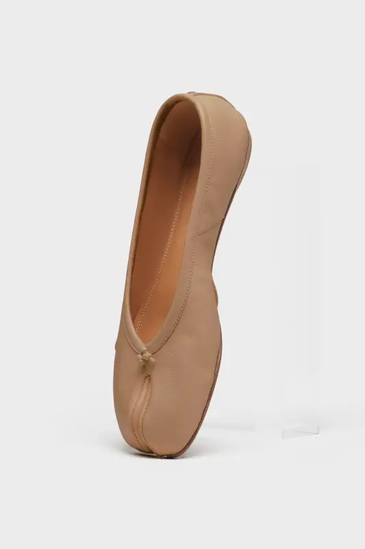 Maison Margiela Nude Leather Tabi Ballerina Flats Nude online