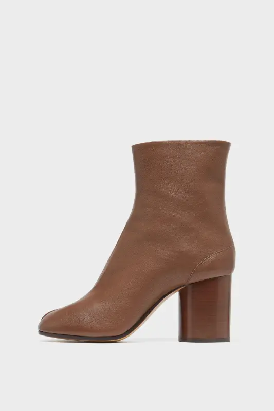 Maison Margiela Womens Brown Lambskin Leather Tabi Chelsea Boots Brown online